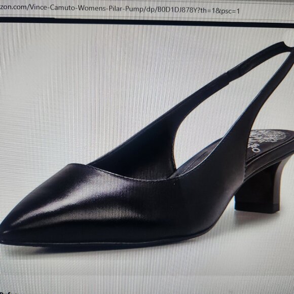Vince Camuto Pilar Pumps. Black Leather. NIB. Size 9.5 - Picture 2 of 11